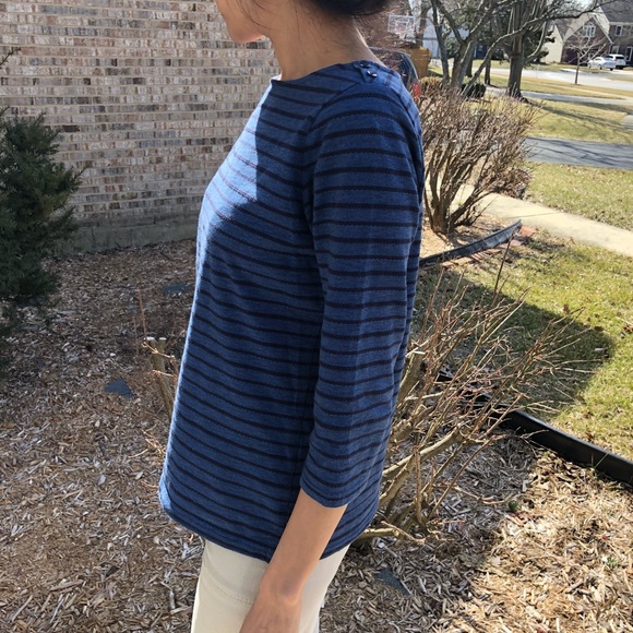 Blue and black boat neck size medium nautical - Picture 2 of 7